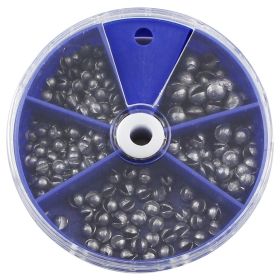 205pcs Lead Fishing Sinkers with  Storage Box
