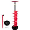 VEVOR Ice Drill Auger, 6" Diameter Nylon Ice Auger, 39"