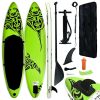 Inflatable Stand Up Paddleboard Set Green
