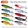 RTGSE 10Pcs Fishing Lure for Bass