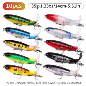 RTGSE 10Pcs Fishing Lure for Bass