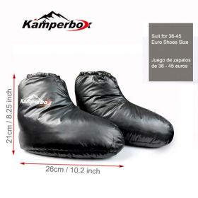 Kamperbox Short Down Slippers Down Socks