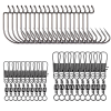 Fishing Accessories Kit Including Hooks Snaps Rolling Swivel Fishing Connector Etc With Fishing Tackle Box