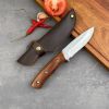 Full-tang Fixed Blade Knife with Leather Sheath