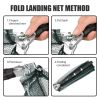 Fishing Net Aluminum Alloy Telescoping Foldable  Net
