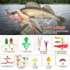 375 Pcs Fishing Baits and Tackle Box  Freshwater Fishing Lures Kit
