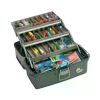 New Plano Fishing Large 3-Tray Tackle Box with Top Access, Graphite/ Sandstone