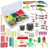375 Pcs Fishing Baits and Tackle Box  Freshwater Fishing Lures Kit