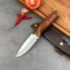 Full-tang Fixed Blade Knife with Leather Sheath
