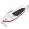 SUP Surfboard Inflatable Red and White Stand Up Paddle Board