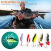 Fishing Lures Kit   for Bass, Trout Includes Spoons & Spinners