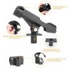 Boat / Kayak Fishing Pole Rod Holder  Side Rail Mount Adjustable Folding Rod Holder w/ Large Clamp