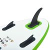 Inflatable Stand Up Paddleboard Green and White