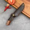 Full-tang Fixed Blade Knife with Leather Sheath