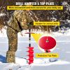 VEVOR Ice Drill Auger, 6" Diameter Nylon Ice Auger, 39"