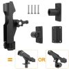 Boat / Kayak Fishing Pole Rod Holder  Side Rail Mount Adjustable Folding Rod Holder w/ Large Clamp