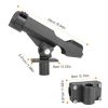 Boat / Kayak Fishing Pole Rod Holder  Side Rail Mount Adjustable Folding Rod Holder w/ Large Clamp