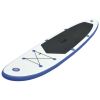 Stand Up Inflatable Paddle Board/Surfboard Set SUP   Blue and White