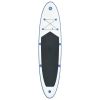 Stand Up Inflatable Paddle Board/Surfboard Set SUP   Blue and White