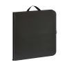 40"L x 20"W Plastic Adjustable Height Fold-in-Half Folding Table, Rich Black