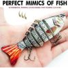 Lifelike Fishing Lures for Freshwater Multi-Jointed Swimbaits and Crankbaits for Bass