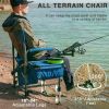 Fishing Chair with Rod Holder and Cooler