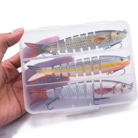 3 pcs 8 Segment Fishing Lure (Color: 390 (3pcs With Box ))