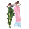 Cozy Animal Tail Blanket Kids Sleeping Bag