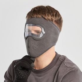 Windproof Face Warm Mask (Color: Grey)
