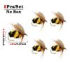 5/10/25pcs Artificial Bumblebee Fly Fishing Lures Trout