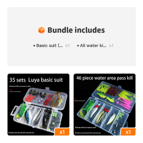 Bionic Bait VIB Thunder Frog Soft Lure (Style: Basic suit (35pcs)+All water kill (46pcs))