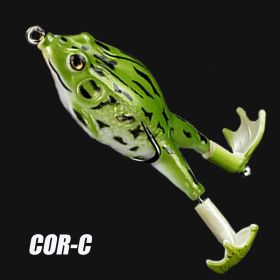 Soft Frog Artificial Bait With Rotating Legs (Color: C)