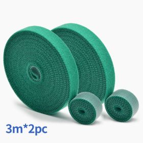 Velcro Fishing Rod Nylon Self-adhesive Tape (Color: Thegreenis3mx2)
