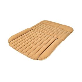 Air Mattress Backseats Travel Sleeping Pad (Color: Yellow, Type: Sleeping Pad)