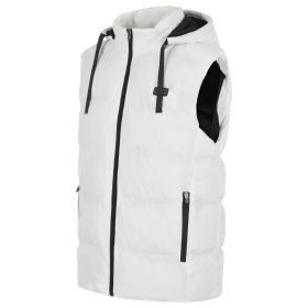 Helios Heated Vest Coat- Paffuto  Vest (Color: White, size: XL)
