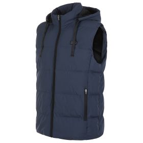 Helios Heated Vest Coat- Paffuto  Vest (Color: Navy, size: large)