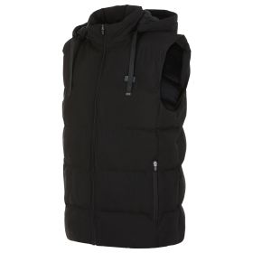 Helios Heated Vest Coat- Paffuto  Vest (Color: Black, size: small)