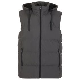 Helios Heated Vest Coat- Paffuto  Vest (Color: GRAY, size: small)