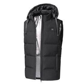 Heated Vest (Color: Black, size: large)