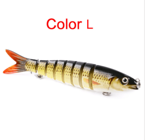 Pike Artificial Multi Jointed Fishing Lures  Hard Bait Trolling Pike Bass Walleye (Color: L)