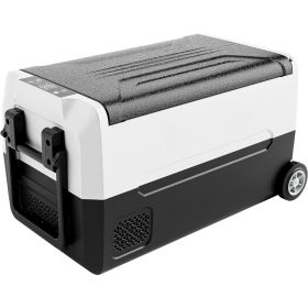 48 Quart Portable Freezer, 12v Electric Cooler Car Refrigerator with Dual Zone (Color: 37 Quarts)