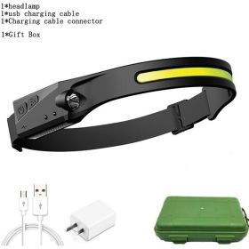 Mini Headlamp LED Forehead Flashlight (Emitting Color: F, Plug Type: AU)