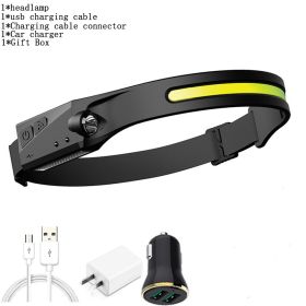 Mini Headlamp LED Forehead Flashlight (Emitting Color: D, Plug Type: us)