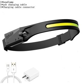 Mini Headlamp LED Forehead Flashlight (Emitting Color: I, Plug Type: us)