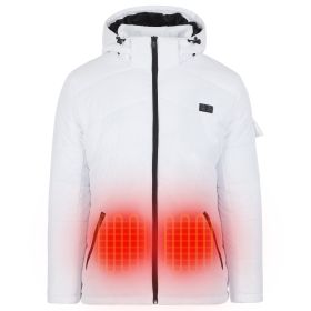 Helios Heated Coat (Color: White-Female, size: XL)