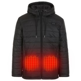 Helios Heated Coat (Color: Black- Male, size: medium)
