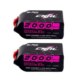 2pcs CNHL Lipo Battery 3S 4S 6S 2000mAh 11.1V 14.8V 22.2V 100C With XT60 Plug For RC Airplane Helicopter Quadcopter FPV Drone (Color: 3S 2000mAh 100C 2pcs)