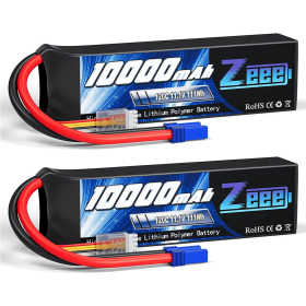 2pcs Zeee 3/4S Lipo Battery 14.8V 120C 10000mAh Softcase with EC5 Plug for RC Car Tank Truck Train FPV Drone RC Racing Parts (Color: 3S 10000mah 120C EC5)