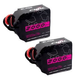 2pcs CNHL Lipo Battery 3S 4S 6S 2000mAh 11.1V 14.8V 22.2V 100C With XT60 Plug For RC Airplane Helicopter Quadcopter FPV Drone (Color: 6S 2000mAh 100C 2pcs)