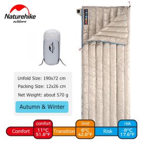 Naturehike CW280 Sleeping Bag Ultralight (Color: Khaki - CW280)